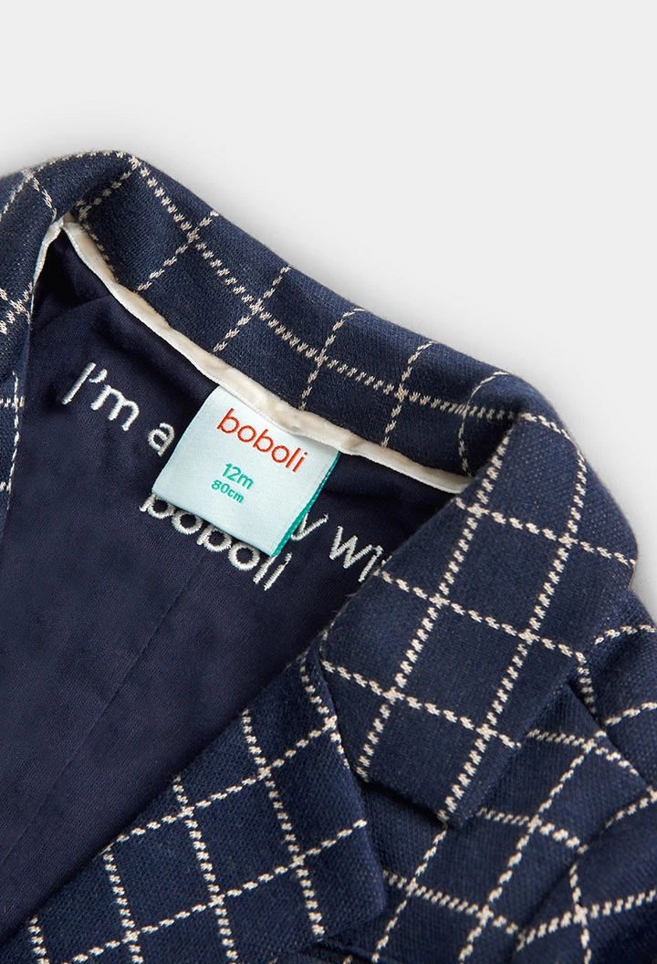 Blazer a carreaux pour bébé -BCI