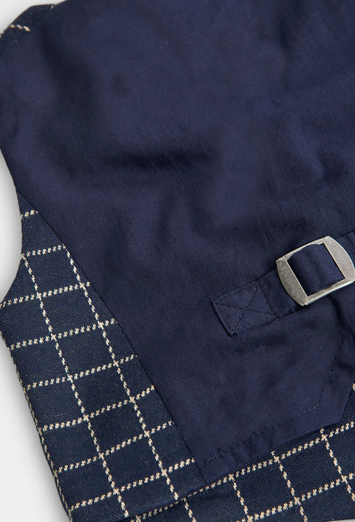 Gilet tricot a carreaux pour bébé garçon -BCI