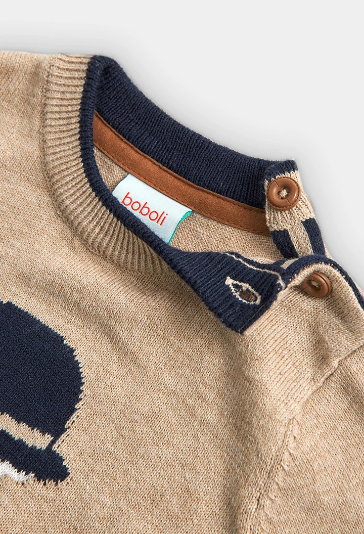 Pullover tricot para o bebé menino -BCI