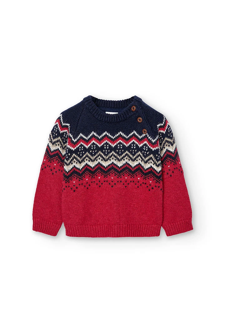 Pull en jaquard pour bébé garçon
