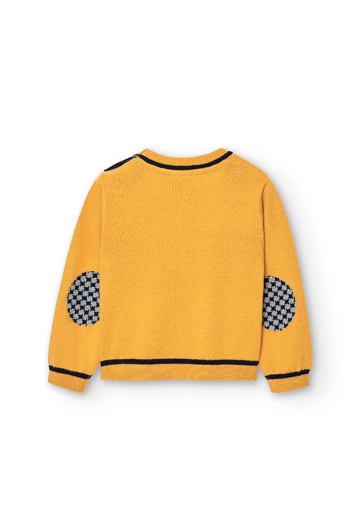 Knitwear pullover for baby boy -BCI