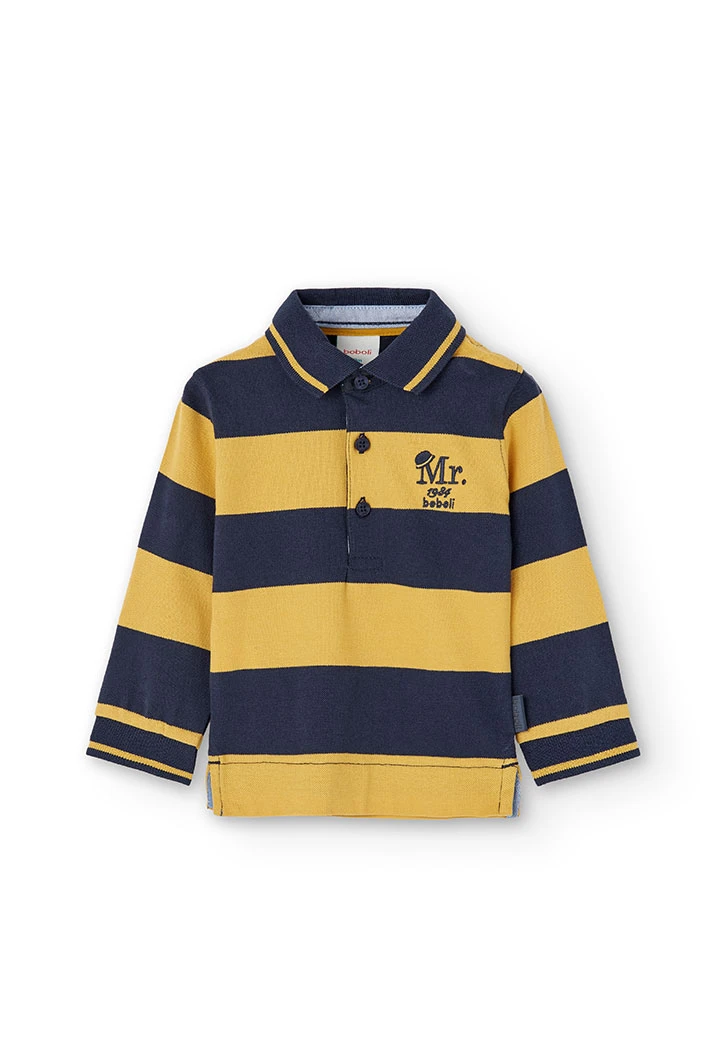 Pique polo striped for baby boy -BCI