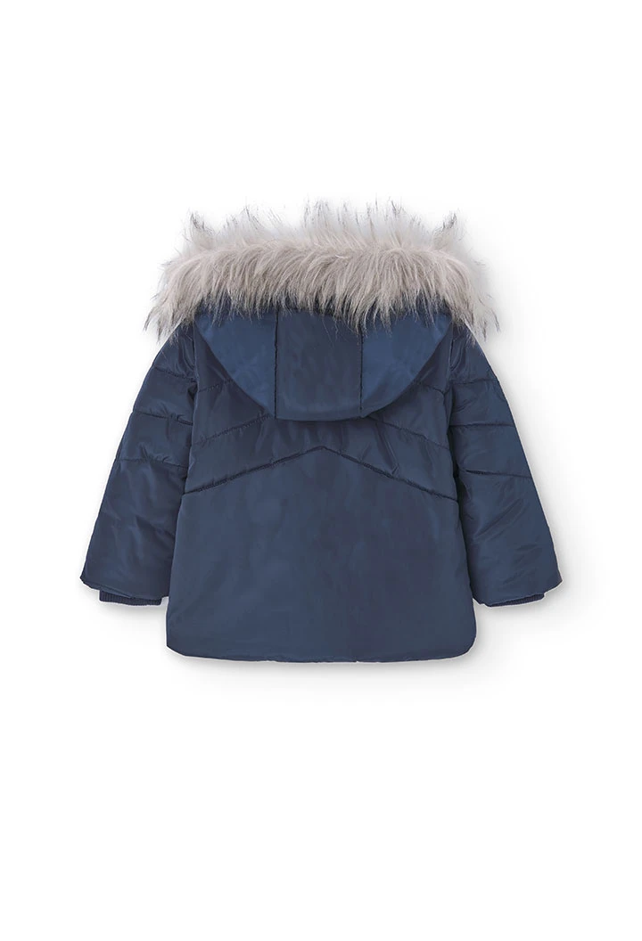 Parka en toile technique pour bébé garçon