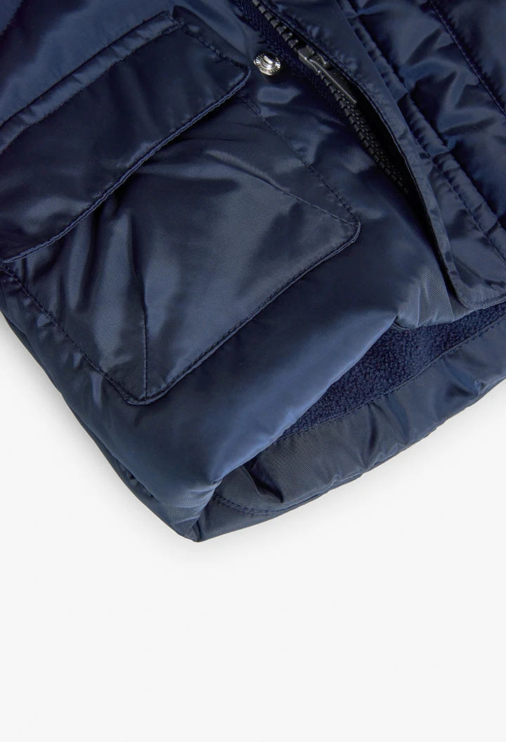 Parka en toile technique pour bébé garçon