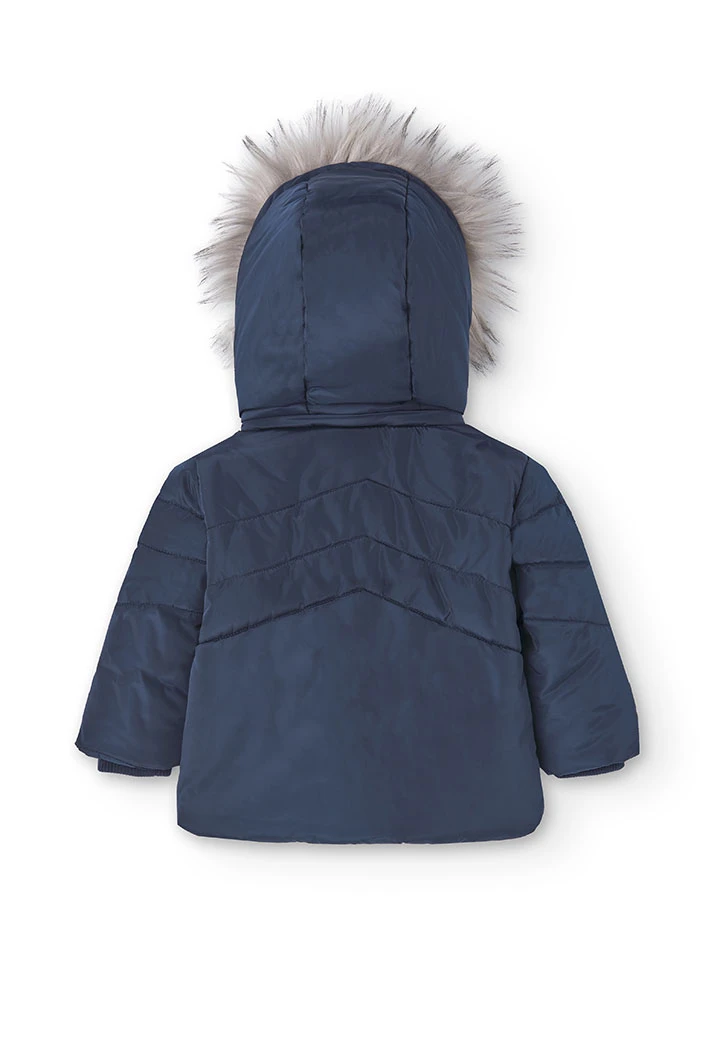 Parka en toile technique pour bébé garçon