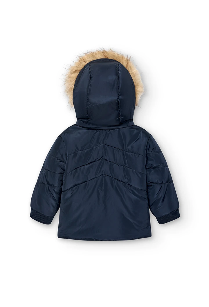 Parka en toile technique pour bébé garçon
