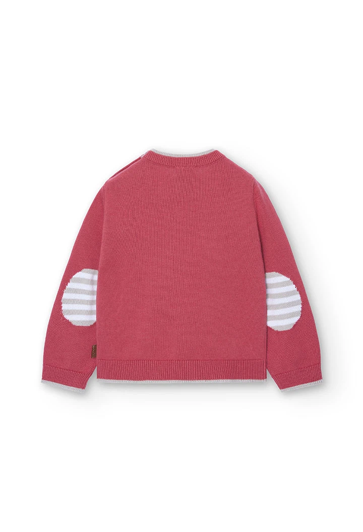 Tricotage-Pullover für Baby-Jungen, in Farbe Orange