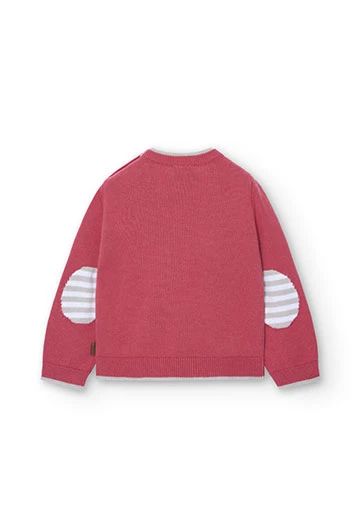 Baby boy\'s orange knit jumper