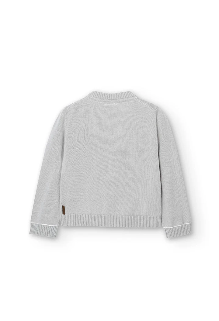 Veste tricotée beige pour bébé garçon