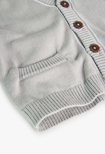 Giacca in tricot da neonato beige