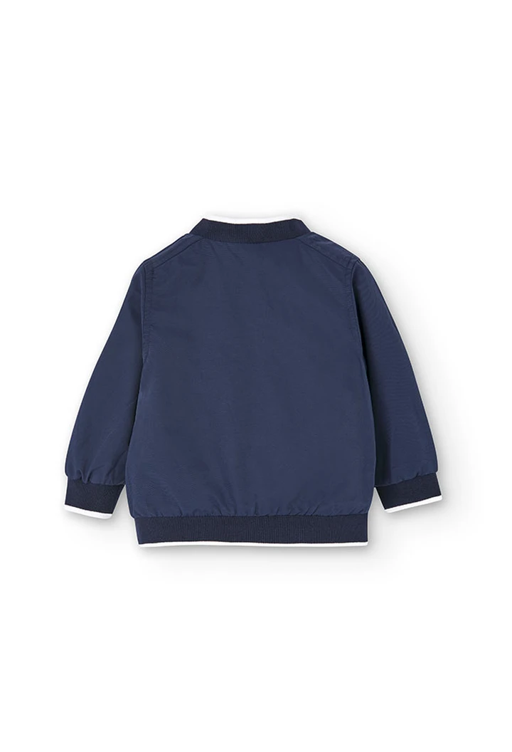 Veste réversible pour bébé garçon, bleu marine