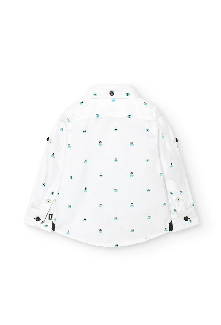 Chemise imprimée en popeline pour bébé garçon