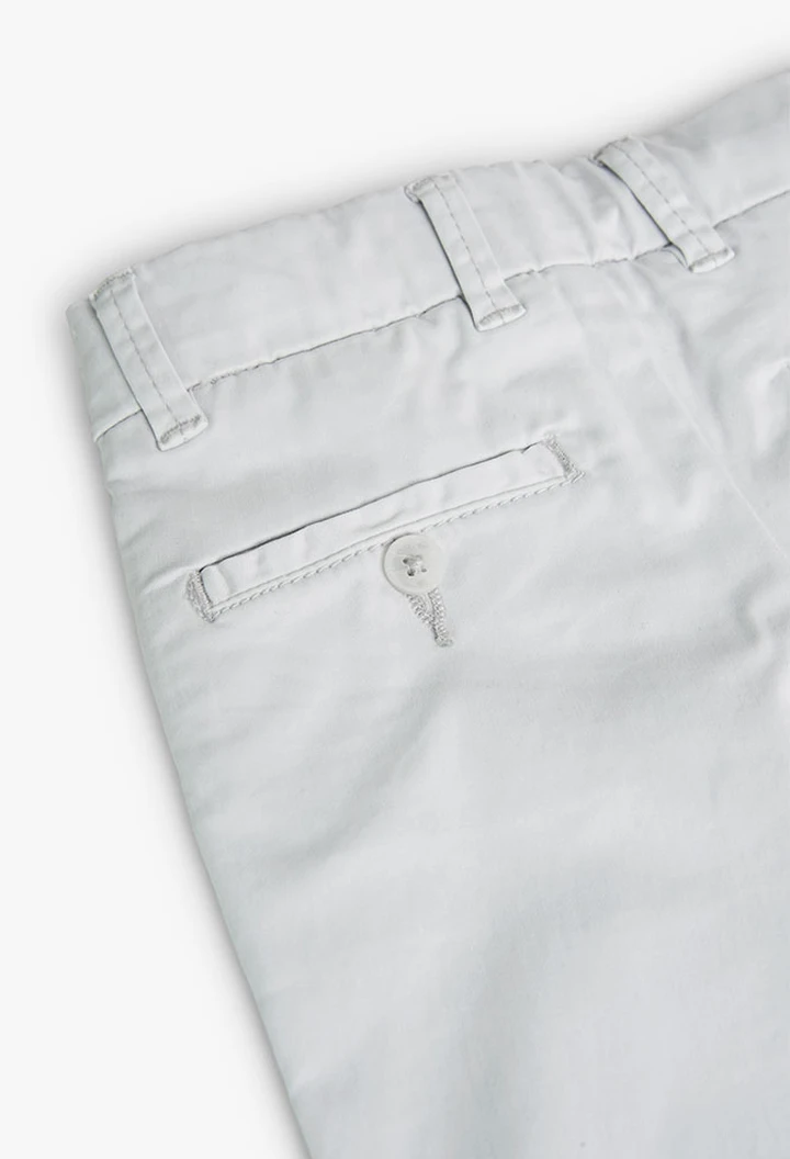 Pantalon en satin élastique beige pour bébé garçon
