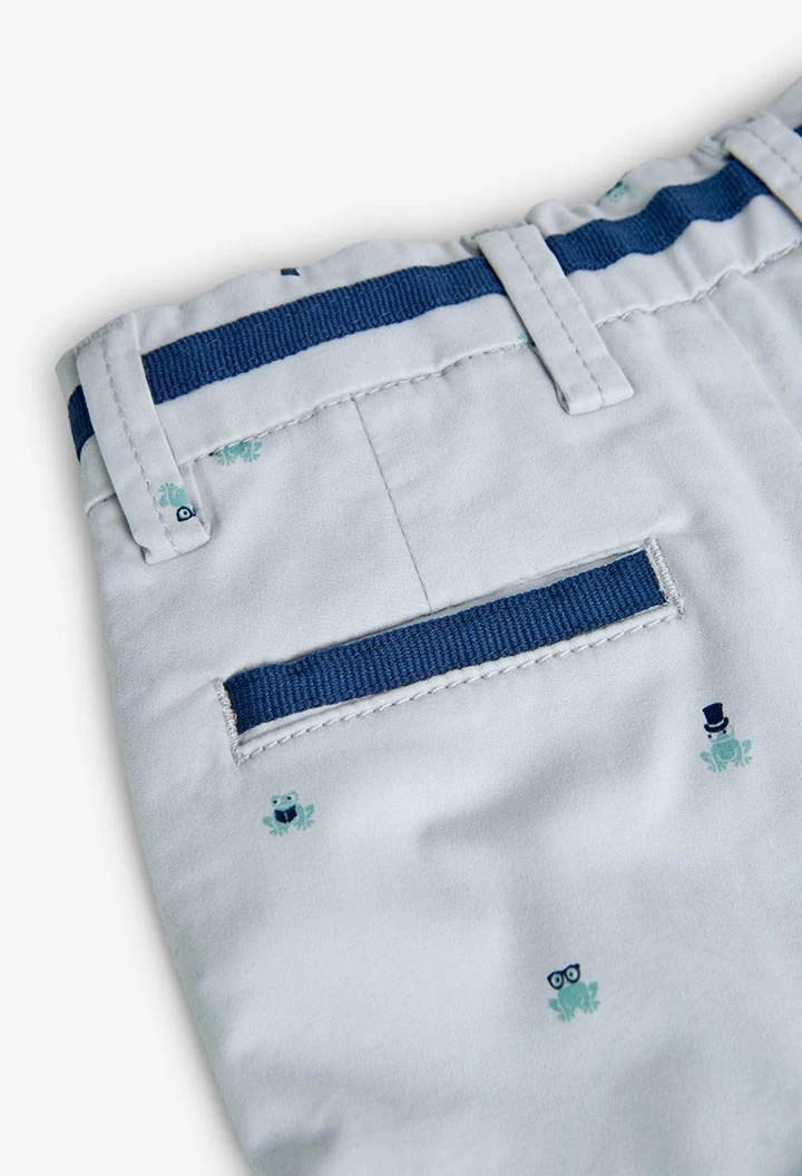 Baby Boy\'s Printed Satin Bermuda Shorts