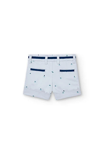 Satin-Bermuda-Shorts bedruckt, für Baby-Jungen