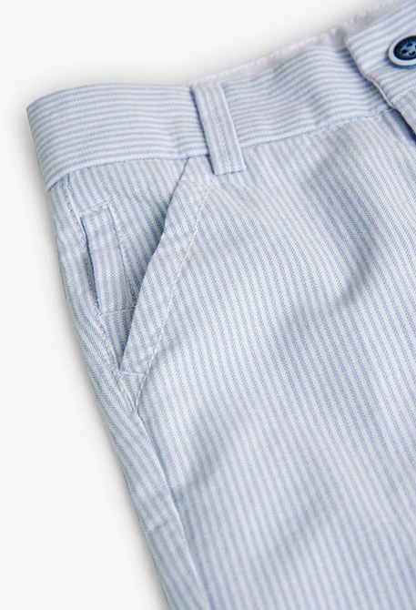 Baby boy's striped oxford trousers