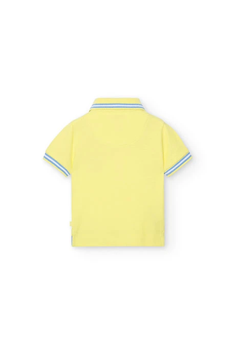 Baby boy's yellow piqué polo shirt