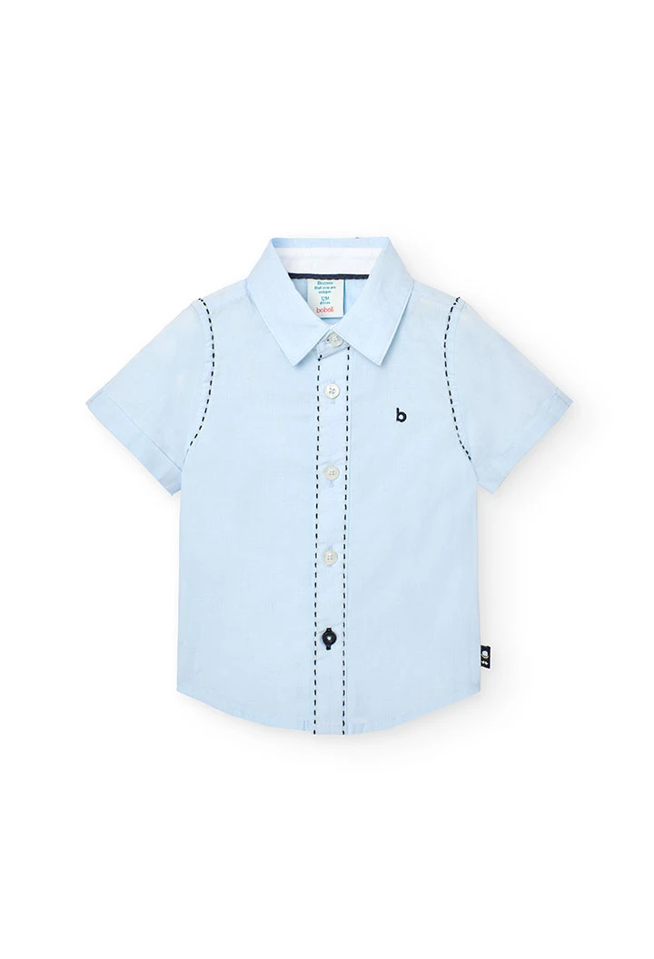 Fil á Fil-Hemd für Baby-Jungen,  in Farbe Blau