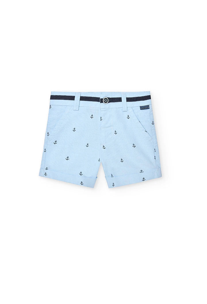 Oxford-Bermuda-Shorts bedruckt, für Baby-Jungen