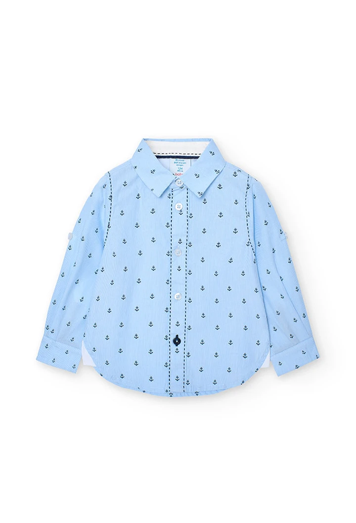 Chemise imprimée en popeline pour bébé garçon