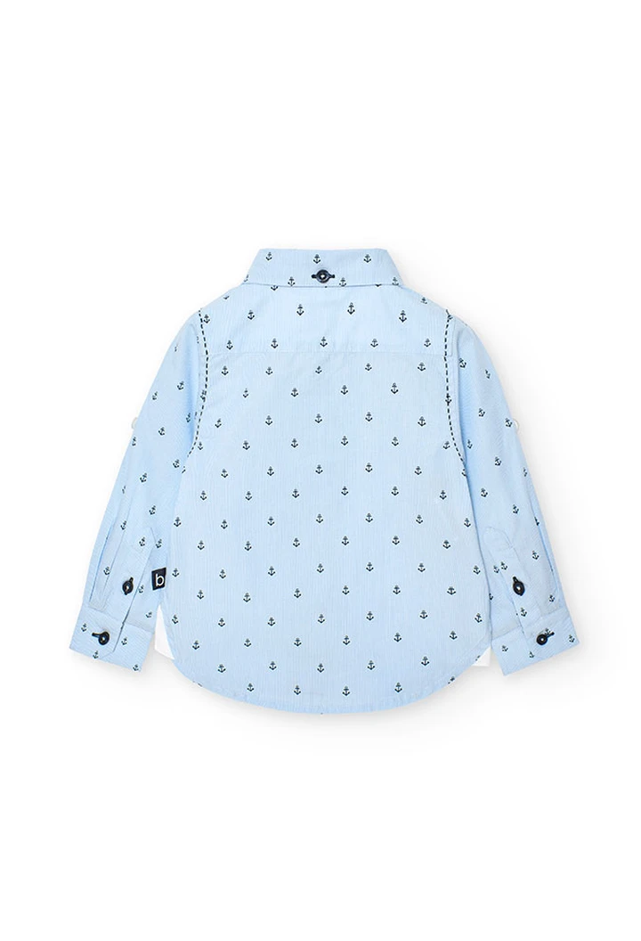 Chemise imprimée en popeline pour bébé garçon