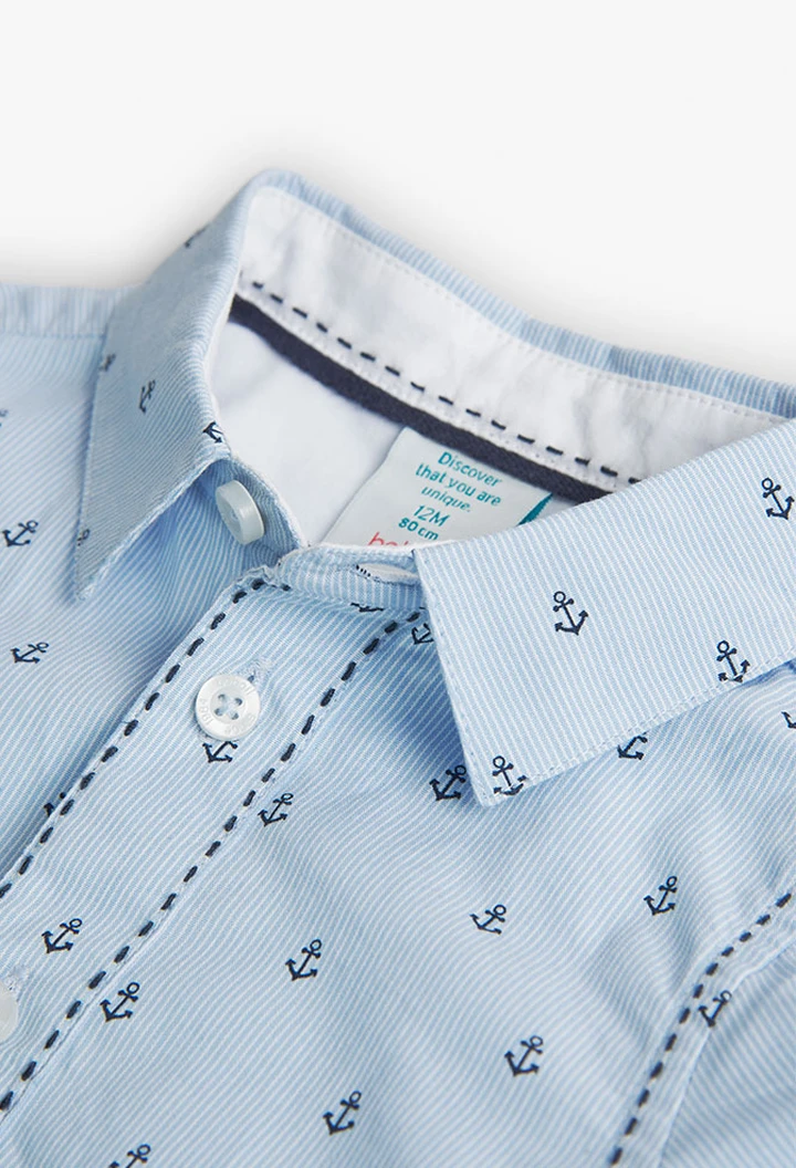 Chemise imprimée en popeline pour bébé garçon