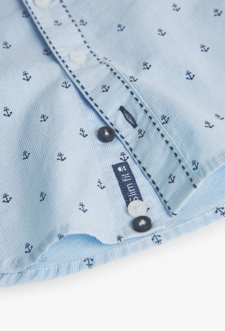 Chemise imprimée en popeline pour bébé garçon