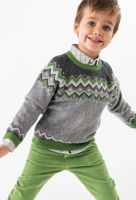 Pantalón de micropana para bebé niño en verde