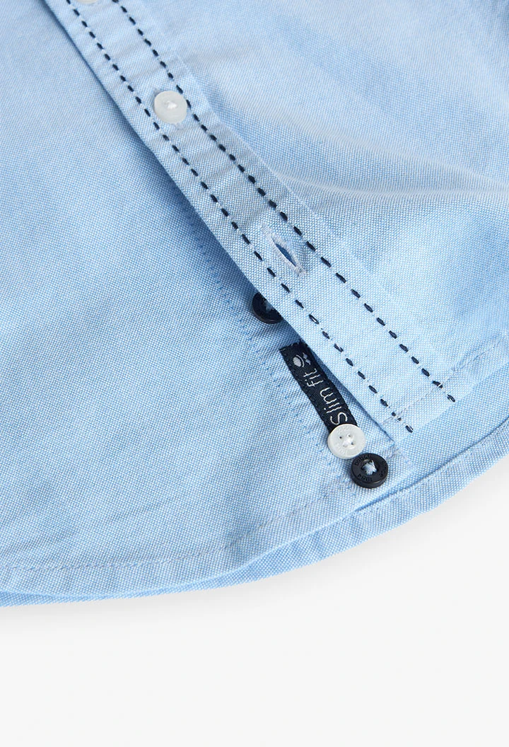 Oxford shirt for baby boy in light blue