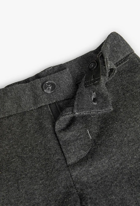 Pantalón de franela para bebé niño en azul gris oscuro