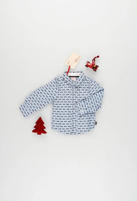 Printed Oxford shirt for baby boy