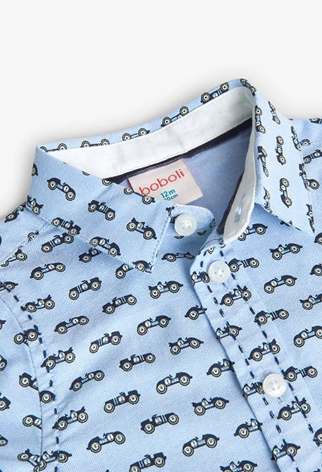 Printed Oxford shirt for baby boy