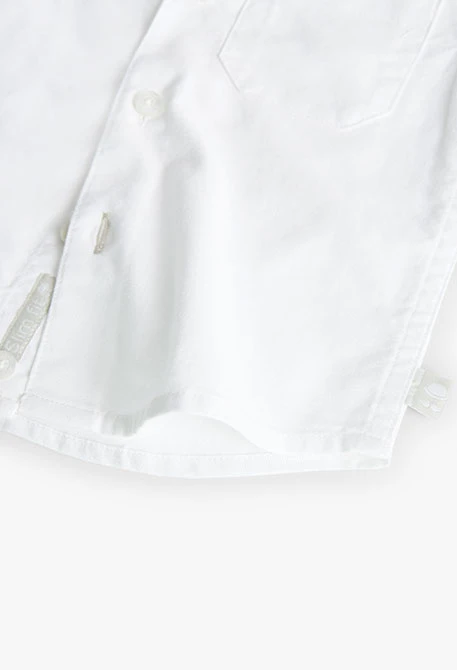 Chemise oxford pour bébé garçon en blanc