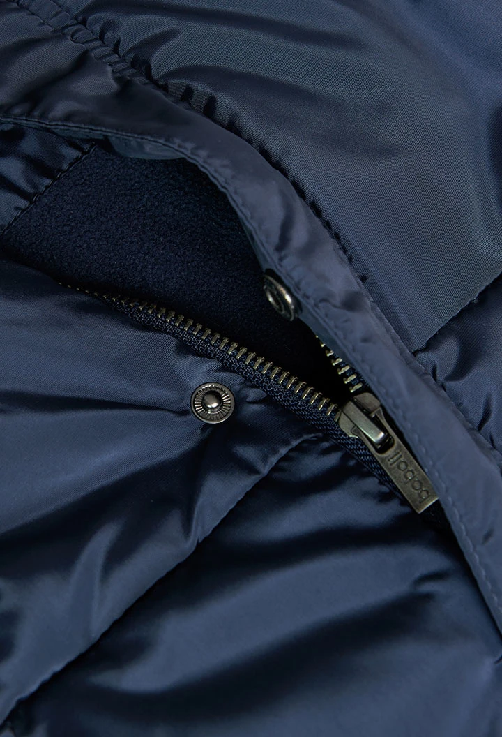 Parka pour bébé garçon en bleu marine