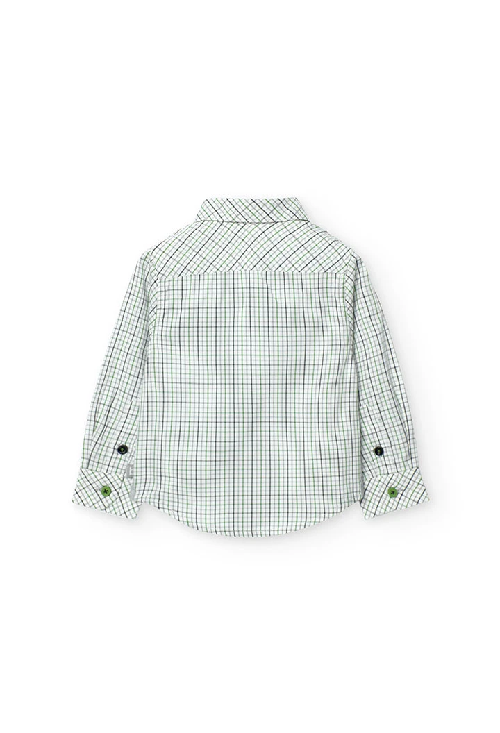 Camicia oxford a quadri per neonato maschio