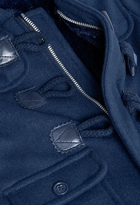 Duffle-coat pour bébé garçon en bleu marine