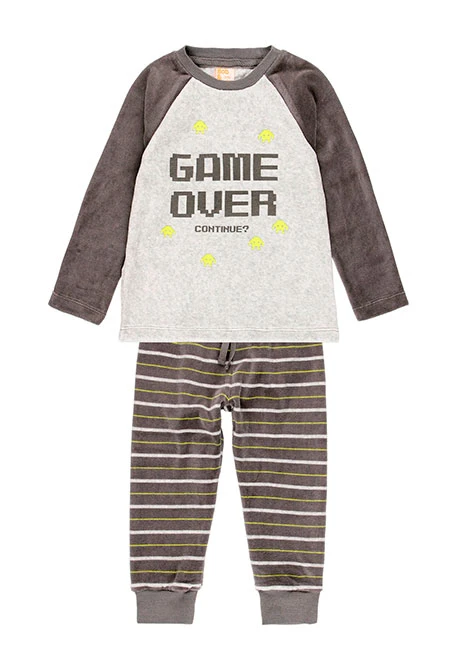 Pyjama en velours pour garçon - organique