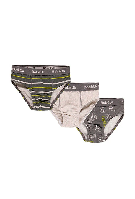 Pack de 3 slips pour garçon - organique