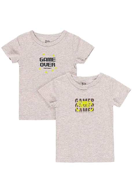 Pack de 2 t-Shirts pour garçon - organique