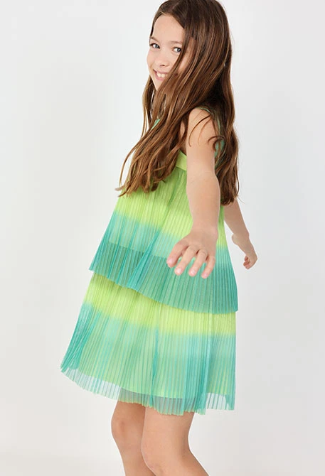 Tüllkleid für Mädchen in Grün.