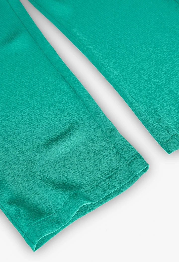Crepe-Jumpsuit für Mädchen in Grün.