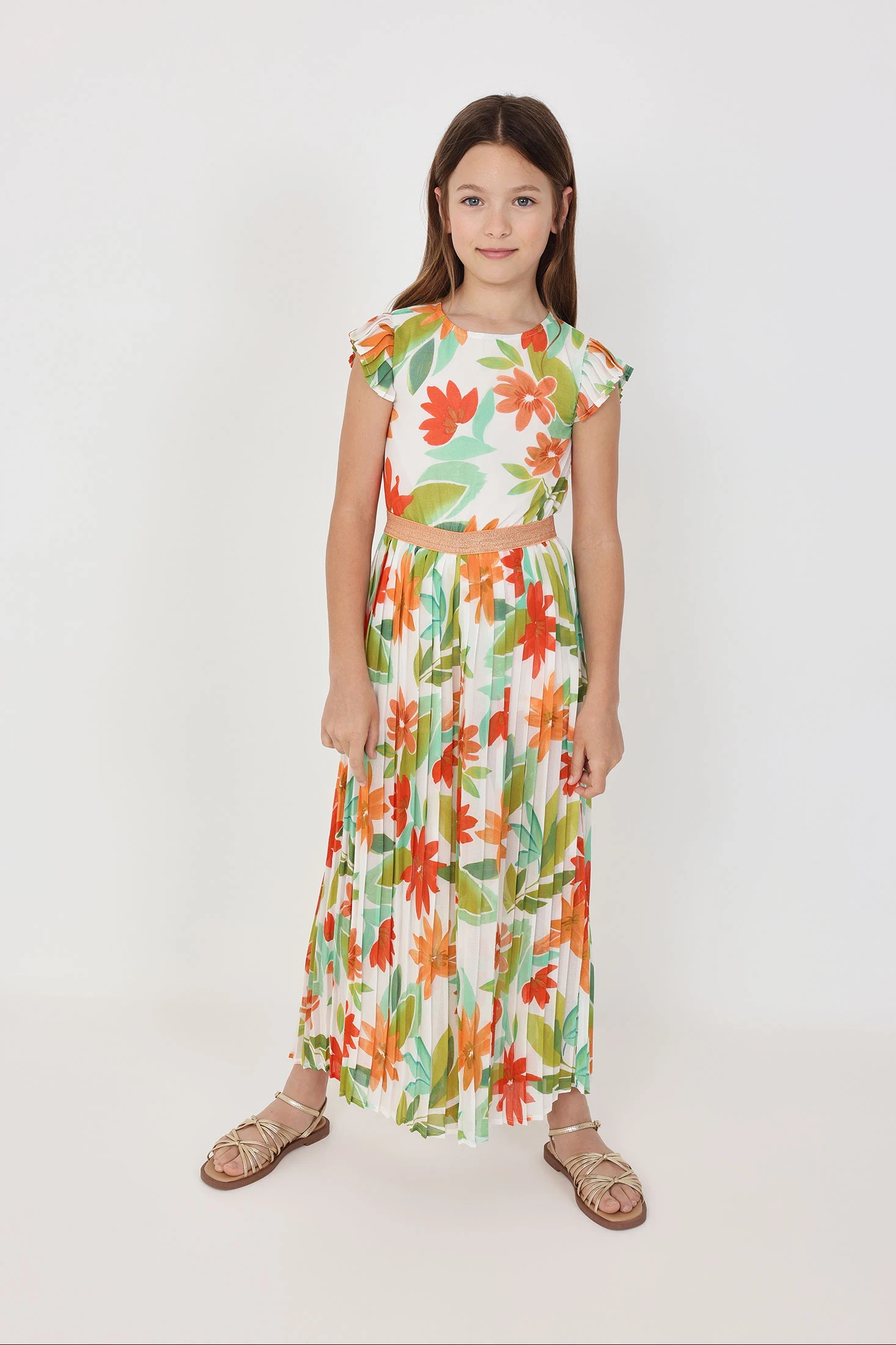 Boboli Abito Chiffon Bambina Vestiti Bambina Eleganti Mayoral Vestito Tulle  Per Bambine E