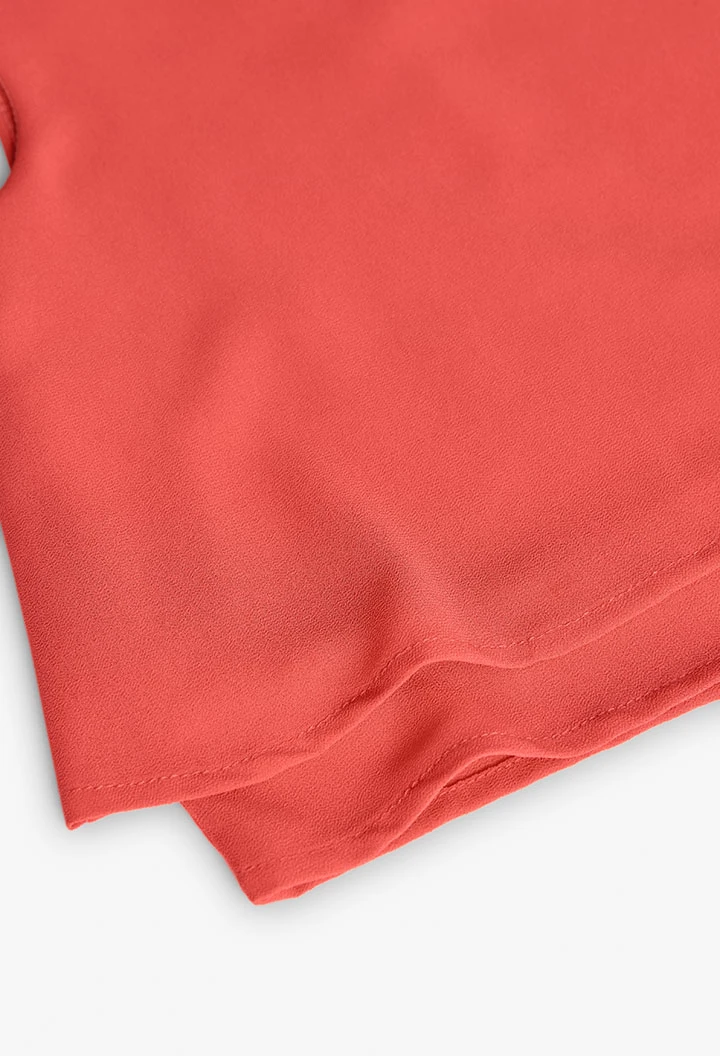 Chiffonbluse für Mädchen in Rot