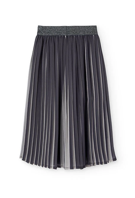 Gonna di chiffon grigia