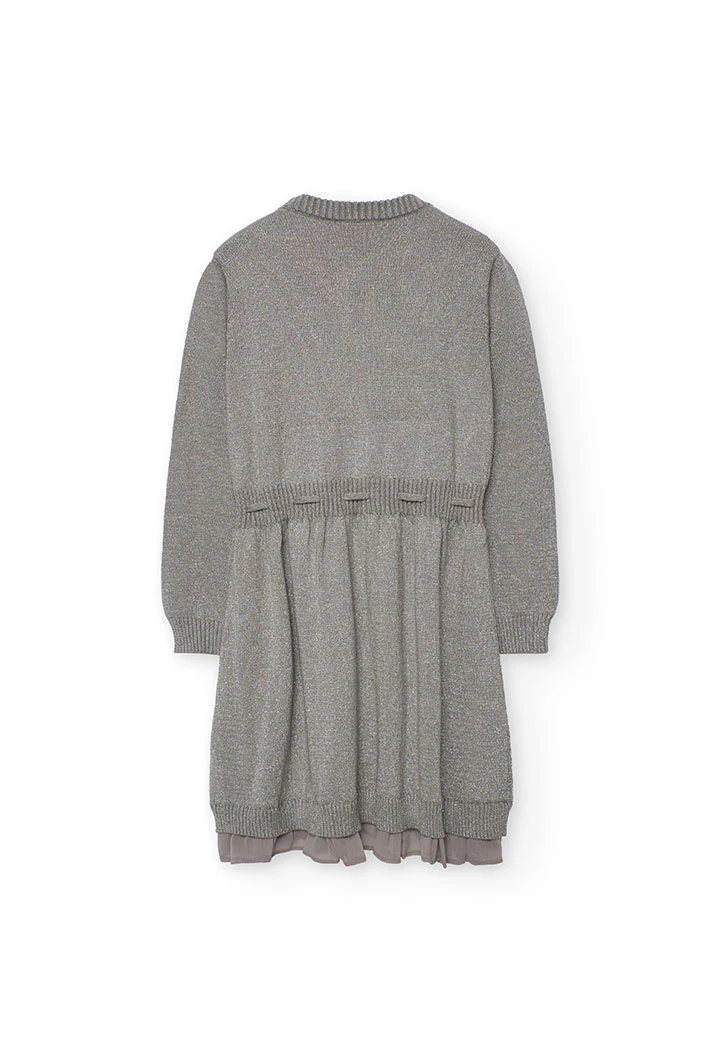 Grey knitted dress