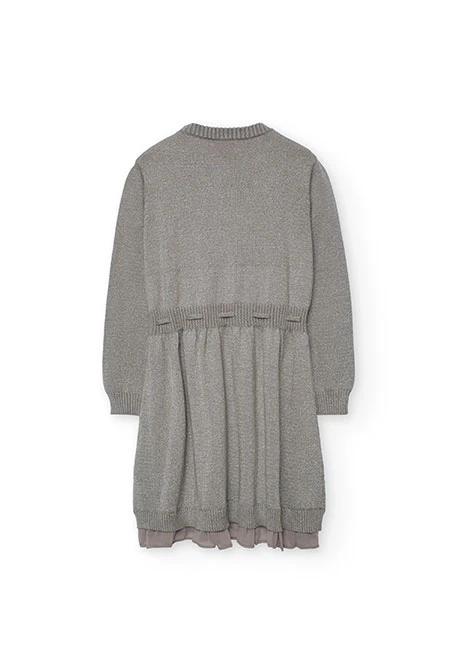 Grey knitted dress