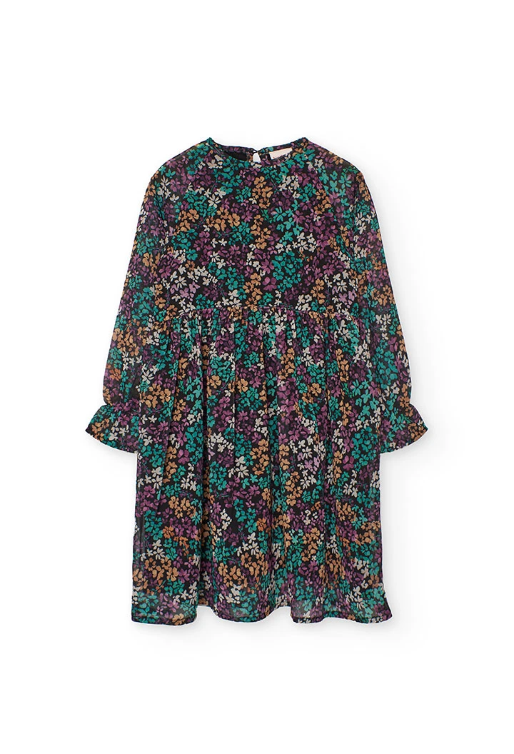 Vestit de gasa estampat floral