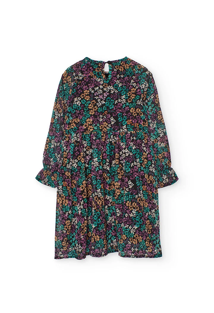 Vestit de gasa estampat floral