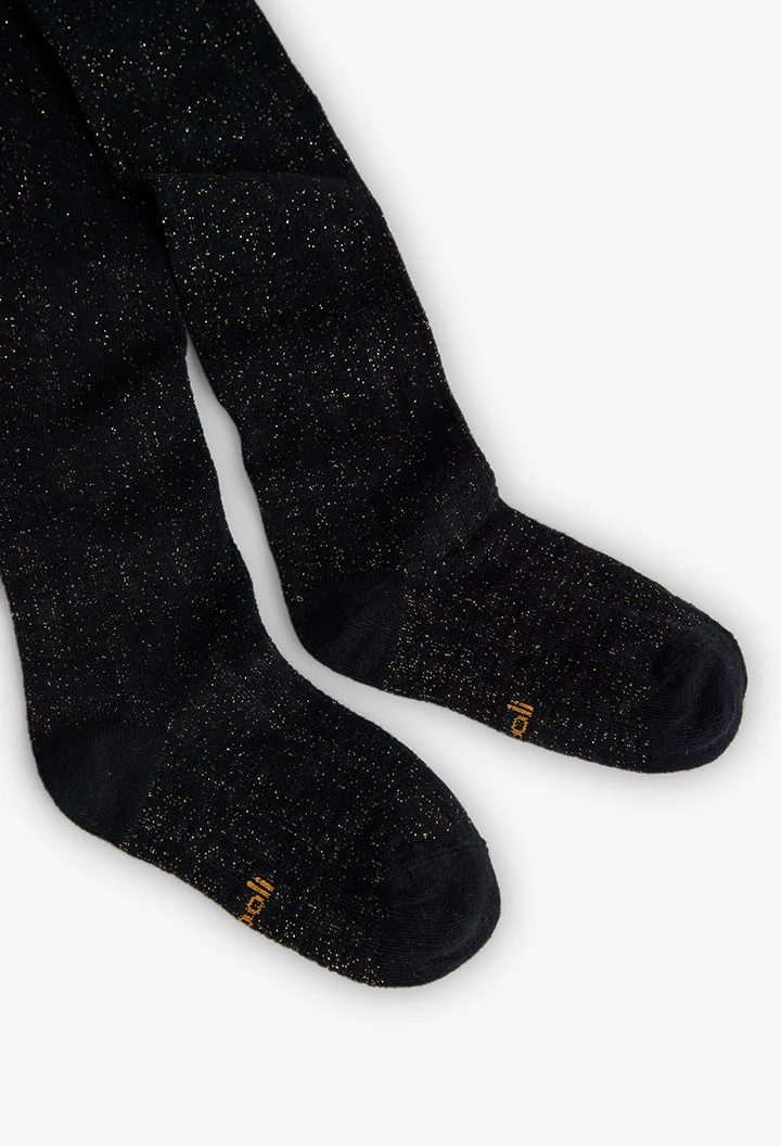 Collant tricot noir