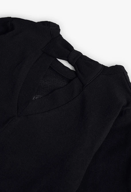 Black cotton girl´s t-shirt